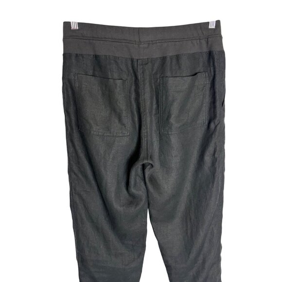 NWOT James Perse Black Linen Utility Drape Pants-sz 2 (medium) - Picture 8 of 10